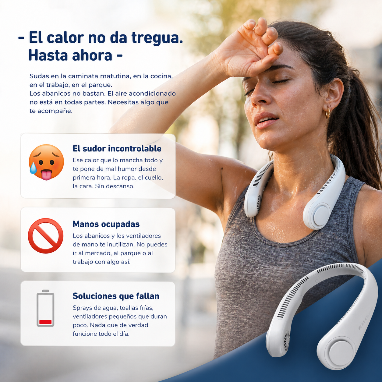 Ventilador de cuello portátil AirFree